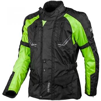 Chaqueta textil de motocicleta GMS Taylor Negro-Amarillo (M)