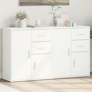 Armario aparador de madera multicapa blanco 60x31x70 cm