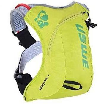 USWE Sports Paquete de hidratación Vertical 4 sin Cuchilla, Negro, 4 litros