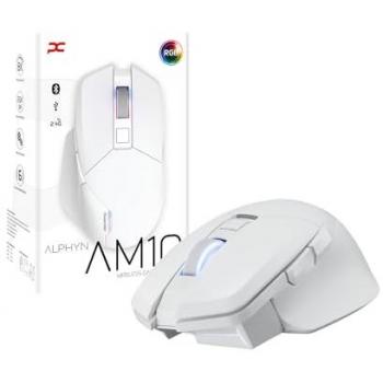 PowerColor ALPHYN AM10 - Ratón Inalámbrico para Juegos RGB 26000 DPI Color Blanco