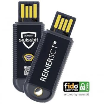 Reiner SCT FIDO Stick Pro USB-A - Llave de seguridad y lector de tarjetas de memoria, color negro