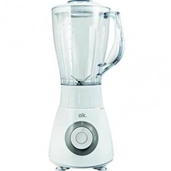 Ok omx 2210 batidora de vaso 15l 600w blanco licuadora 15 l batidora de vaso blanco de plastico de plastico acero inoxidable