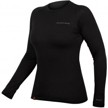 Camiseta térmica de manga larga Endura BaaBaa para mujer en color negro, talla S
