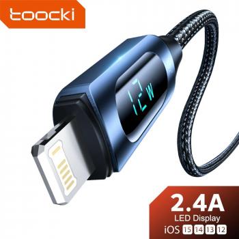 Toocki 2M USB Cable for iPhone 14/13 Pro Max Fast Charging, 2.4A Charger Wire