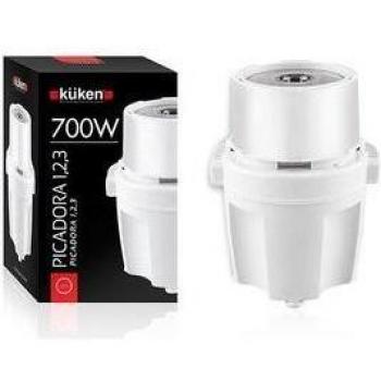 Küken 34133 Picadora Eléctrica Doble Cuchilla 700W Capacidad 0.7 Litros Blanco/Rojo