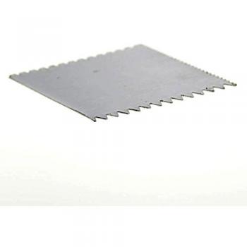 Hrph Acero inoxidable de la arcilla del polímero Plastocene Escultura bricolaje Sculpt carving Diente forma cuadrada Filete cuchillo Pretty
