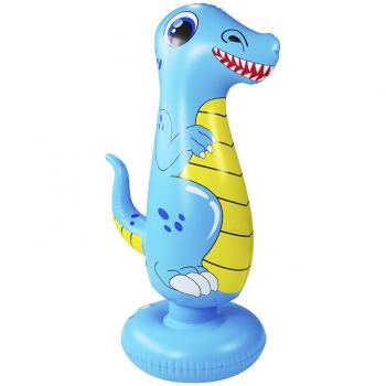 Dinosaurio hinchable tentetieso con punching ball de 120cm