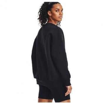 Under Armour Women's Essential Fleece Loose Fit Crew Sweatshirt Black XS