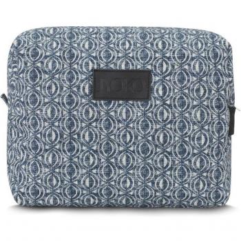 Neceser Étnico Azul Jyoko para Viajes y Organización Perfecta - Neceser Jyoko Ethnic Blue con estampados en azul