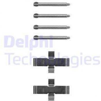 Kit de accesorios, pastillas de freno de disco DELPHI LX0093