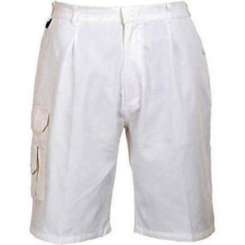 Portwest pintor de Short Blanco 100% algodón de muchos Multi Bolsillos - Painters EU/UK, weiãÿ, M /