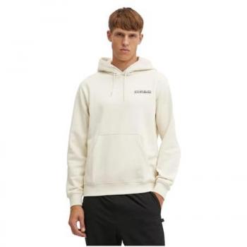 Napapijri Men's B-Linth Beige Hoodie with Logo, Size XL
