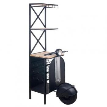 Estantería Auxiliar Vespa Multicolor Estilo Industrial 55x80x184cm