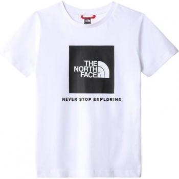 Camiseta Juvenil The North Face Blanca con Logo en la Espalda