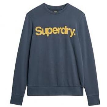 Superdry Classic Core Logo Sweatshirt - Navy Blue - Men's Size S