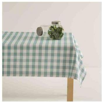 MANTEL ANTIMANCHAS BOHEME CHESS AGUA Talla 140X300