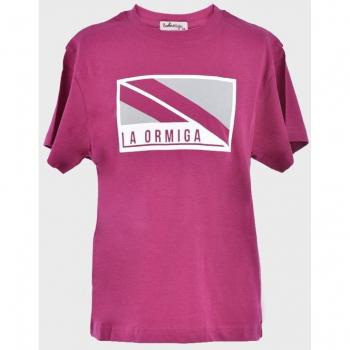 Camiseta de algodón de manga corta fucsia para niño - La Ormiga 1021050801