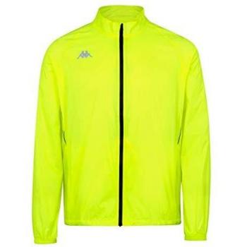 Kappa Cerchio Chaqueta Running, Sin género, Amarillo Fluor, L
