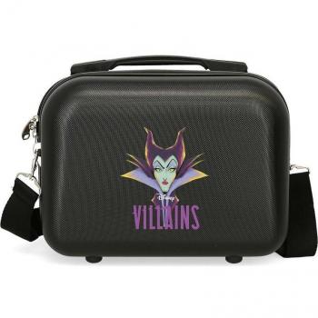 Neceser de Viaje Disney Villains Incredibly Fabulous Adaptable ABS Negro 9L