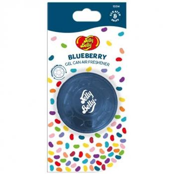 LATA JELLY BELLY BLUEBERRY - Ambientador de coche en lata de gel adaptable a todo vehículo con fragancia de arándanos, base vainilla y tonka, duración de 30 días