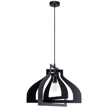 Lámpara de Suspensión Justyna, Metal Negro, 53x52x110 cm