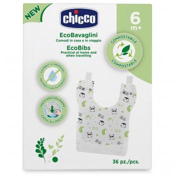 Chicco - Disposable Bibs Compostable 36 Pieces