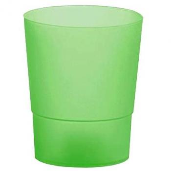 Maceta COUBI ORCHID 1.1L Transparente para Orquídeas, dimensiones (mm) 125x125x147, color verde opaco
