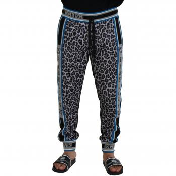 Dolce & Gabbana Multicolor DG King Leopard Print Jogger Pants - IT52 | L, Sweatpants, male, Multicolor, Size: XL Authentic Dolce & Gabbana Jogger Pants with Logo Details