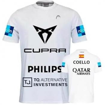 Camiseta de Manga Corta Head Arturo Coello Blanca