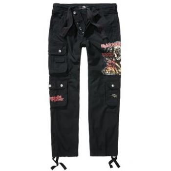 Iron Maiden Pure Slim Cargo Trousers for Men - Black - Sizes S to 5XL