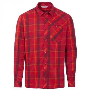 VAUDE Men's Neshan IV Long Sleeve Mountain Shirt - Dark Indian Red, XL