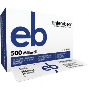 Enteroben 500 Miliardi - Suplemento de Fermentos Lácticos en Stick Pack de 10 Sobres