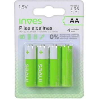 Blister Pilas AA LR6 Inves (4 unidades)