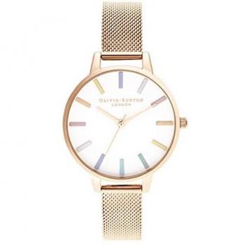 Olivia Burton Reloj Analógico para Mujer de Cuarzo con Correa en Metal OB16RB24