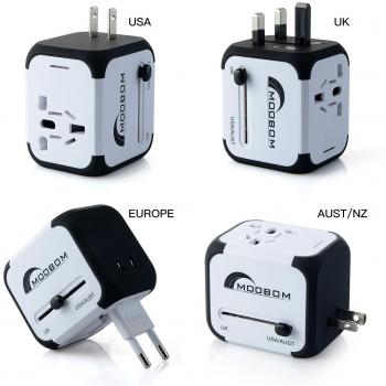 Moobom universal en todo el mundo Portable Travel adaptador de enchufe