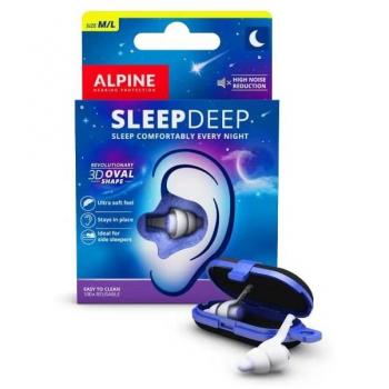 Alpine Sleepdeep Noise-Reducing Earplugs, 27 dB, Medium/Large Size