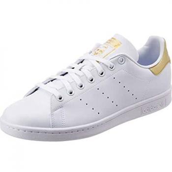 Adidas Stan Smith Women's Sneakers - White/Gold, Size 6.5 US