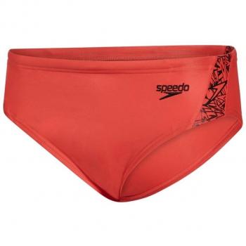 Speedo Boom Splice Calzoncillos de Natación, Hombre, Rojo