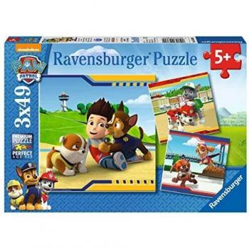 Ravensburger Paw Patrol Furry Heroes Puzzle - 3 x 49 Pieces for Kids