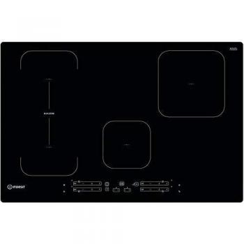 Placa de Cocina Inducción Empotrada Indesit IB 21B77 NE, 4 Zonas, 77 cm, Negra
