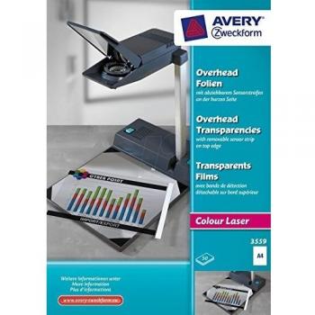 Folio Transparente A4 Avery Zweckform 3559, 50 Páginas, 0,10 mm con Sensor en Lateral Corto