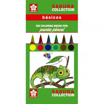 Lápiz Marcador Koi Coloring Básicos Estuche 6 Unidades