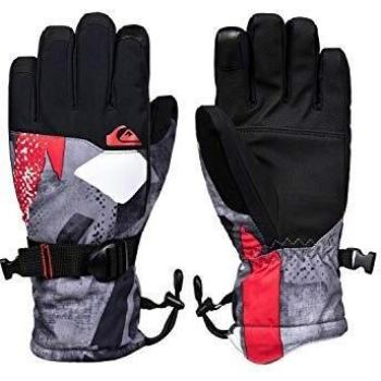 Quiksilver Mission-Guantes para Snowboard/Esquí para Chicos 8-16, Niños, Poinciana giantforce, M
