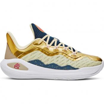 Under Armour Kids' Curry 11 Championship Mindset Multicolor Basketball Sneakers, Size 3.5 US