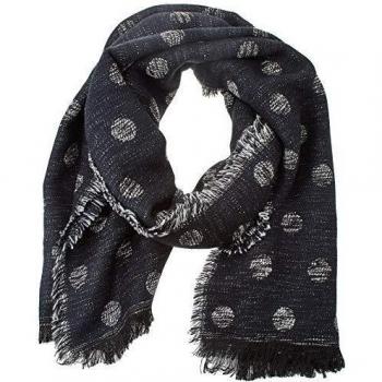 EFERRI Lunares Bufanda de moda, Negro, Mujeres