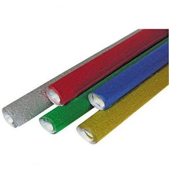 Cwr 280236 papel crepé, 50 x 150 cm, plata