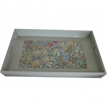 Fundashop Bandeja Alemana Morris Gris, Madera, 50x35x6 cm
