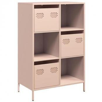Aparador de acero rosa 68x39x103,5 cm