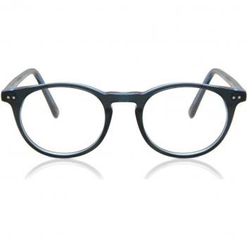 SmartBuy Kids Oval Full Rim Plastic Prescription Glasses - Black, Size 45, Blue Light Block Available, Free Lenses