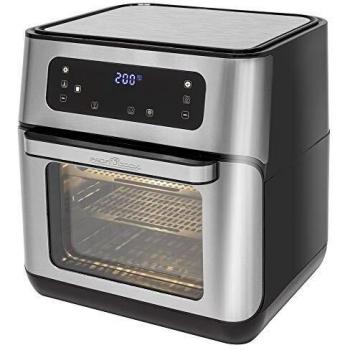Proficook FR 1200 H Freidora Aire Caliente sin Aceite, Capacidad 11 Litros, Digital 8 programas, Horno aire Caliente, Asador Pollos, Patatas Fritas, 1500W